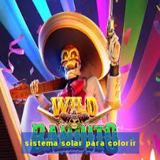 sistema solar para colorir